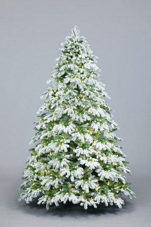 Ель Таежная эксклюзив (снег, зелень, встроен. ламп.)