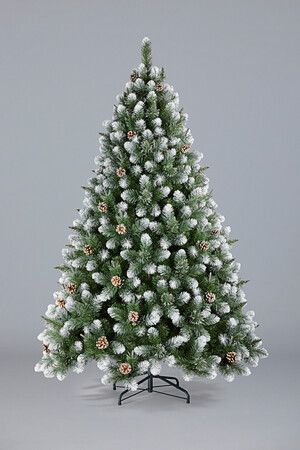 Ель Рождественская 3 (мокрый снег, белые кончики, шишки)